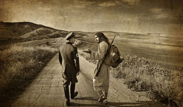 Na mrežnoj stranici župe u Zagorju Isus i nacist zajedno u šetnji! foto: Župa sveti Đurđ