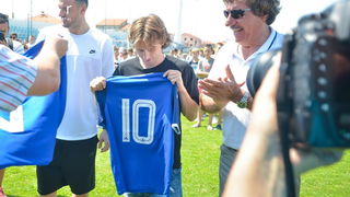 Zadarska vatrena četvorka na Stanovima se družila s mladim zadarskim nogometašima