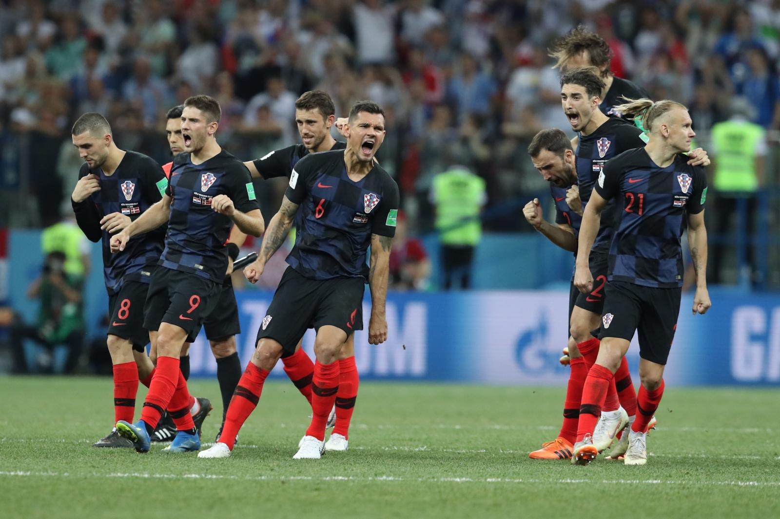 Niznji Novgorod, Rusija – Svjetsko nogometno prvenstvo 2018., osmina finala, Hrvatska – Danska 4-3 (1-1, 1-1).