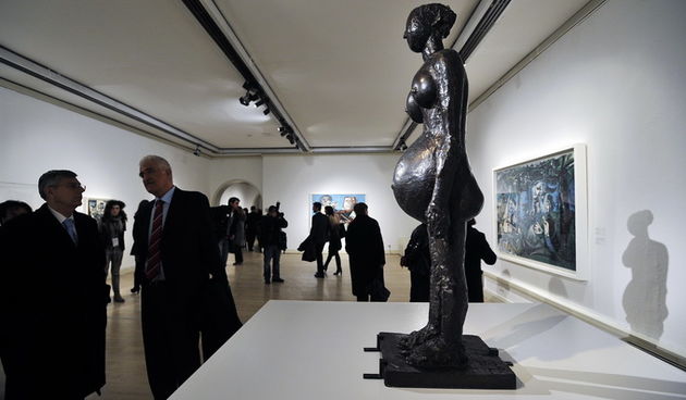 Zagreb, 230313.  
Otvorenje izlozbe ‘Remek-djela iz Muzeja Picasso, Pariz’ u Klovicevim dvorima. Izlozba ce biti otvorena do 7. srpnja, a posjetitelji ce moci vidjeti 56 slika i skulptura najslavnijeg majstora 20. stoljeca., osnivaca kubizma, slikara, kip