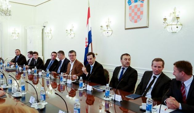 Zagreb – Banski dvori, sjednica vlade. Tihomir Oreskovic, Miro Kovac. Photo: Goran Jakus/PIXSELL