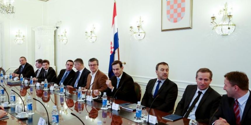Zagreb – Banski dvori, sjednica vlade. Tihomir Oreskovic, Miro Kovac. Photo: Goran Jakus/PIXSELL