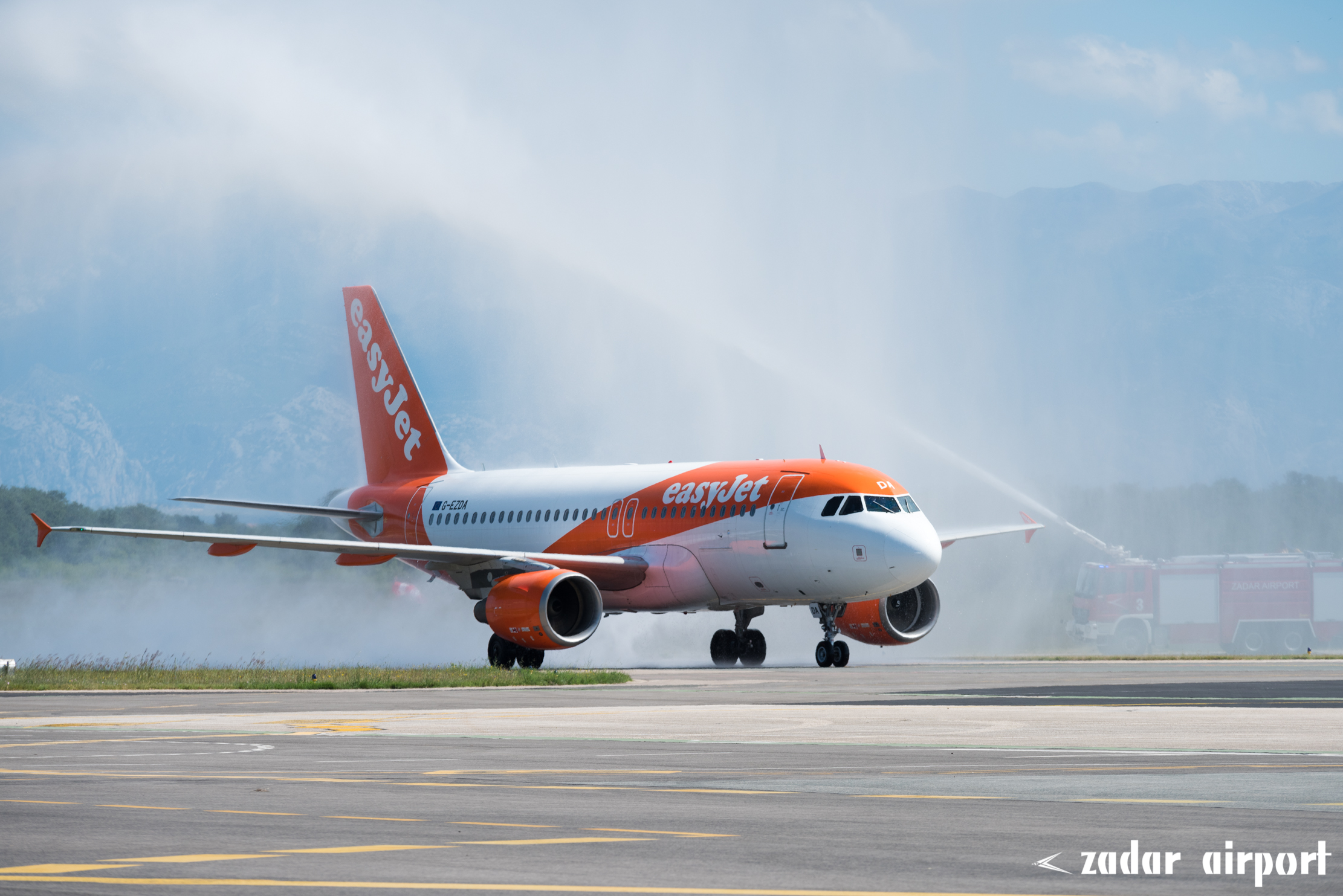 Easy Jet zrakoplov, Zračna luka Zadar