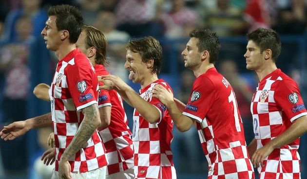 Hrvatska – Azerbajdzan 6-0. Mario Mandzukic, Luka Modric, Marcelo Brozovic, Andrej Kramaric. Photo: Igor Kralj/PIXSELL
