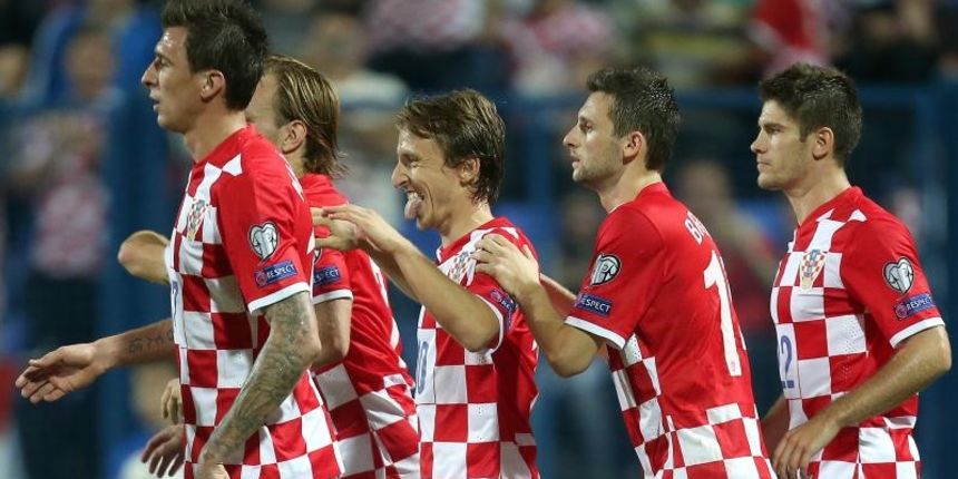 Hrvatska – Azerbajdzan 6-0. Mario Mandzukic, Luka Modric, Marcelo Brozovic, Andrej Kramaric. Photo: Igor Kralj/PIXSELL