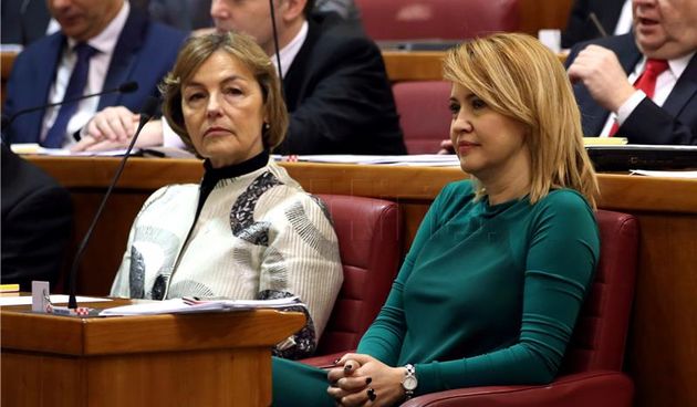 Vesna Pusić i Milanka Opačić, Foto: Hina