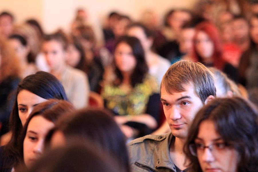 Susret studenata prve godine studija s Rektorom, foto: Iva Perinčić