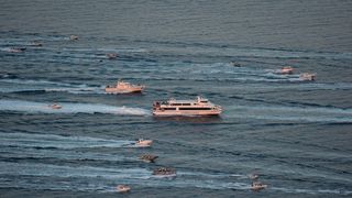 Splićani ispratili Olivera na posljednju plovidbu – fotografije iz zraka