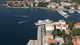 Zadar – Zračne snimke – Morske orgulje, PoZDrav Suncu, Carina (foto: Marin Gospić)