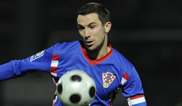 Andora La Vella, 010409.
Stadion Comunal.
Kvalifikacijska utakmica grupe 6 za Svjetsko prvenstvo u Juznoafrickoj republici 2010, reprezentacija Andore protiv Hrvatske nogometne reprezentacije na stadionu Comunal.
Na slici: Darijo Srna kapetan.
Foto: Drago