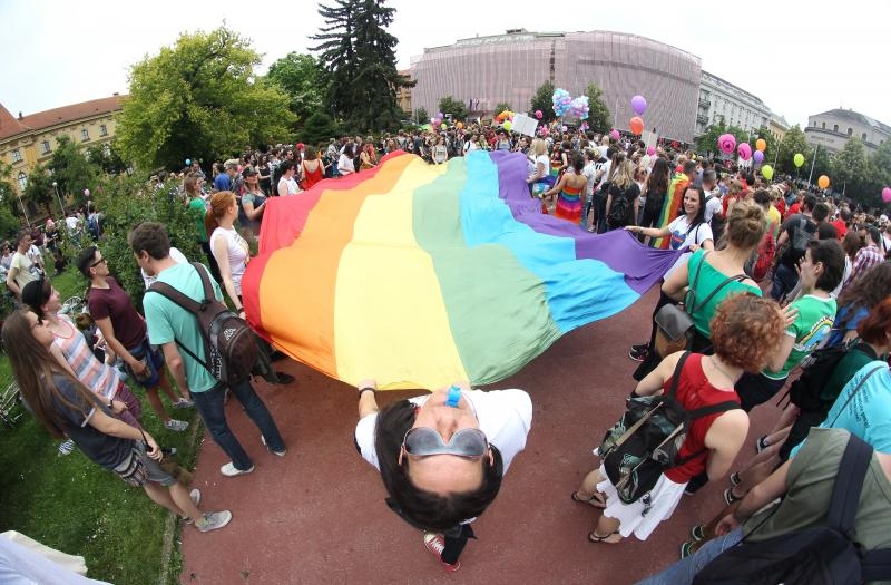 Održan je XV Zagreb Pride pod motom Još Hrvatska ni propala. Photo: PIXSELL Održan je XV Zagreb Pride pod motom Još Hrvatska ni propala. Photo: PIXSELL