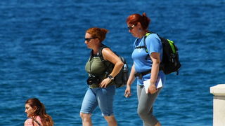 Ljetni šušur na zadarskoj rivi