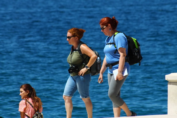 Ljetni šušur na zadarskoj rivi