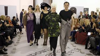 U sklopu tribine Moda osamdesetih – modni laboratorij za 21. stoljece odrzana odrzana modna revija Avangardna moda osamdesetih. Zvoncica Vuckovic. Photo: Robert Anic/PIXSELL