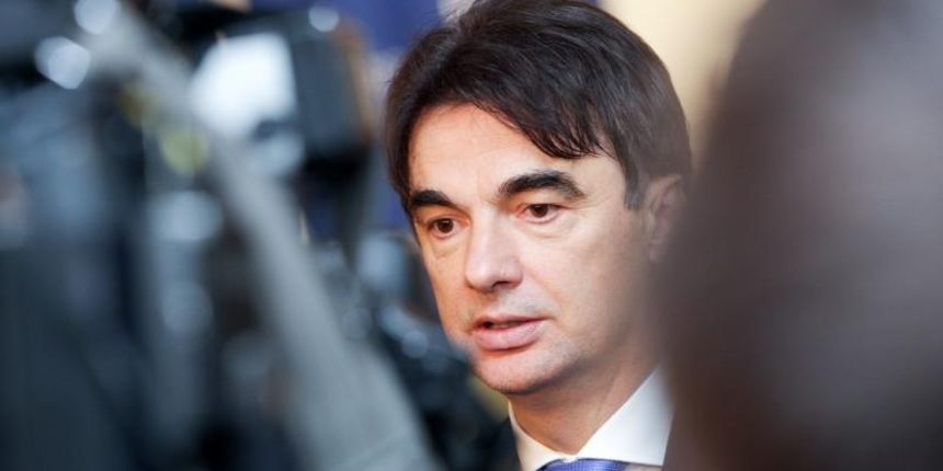 Zagreb – U kongresnom centru Forum odrzano je XVIII. Nacionalno savjetovanje o gospodarstvu i poduzetnistvu. Branko Grcic dao je izjavu za medije nakon sto je sudjelovao u odgovaranju na pitanja poduzetnika. Photo: Grgur Zucko/PIXSELL