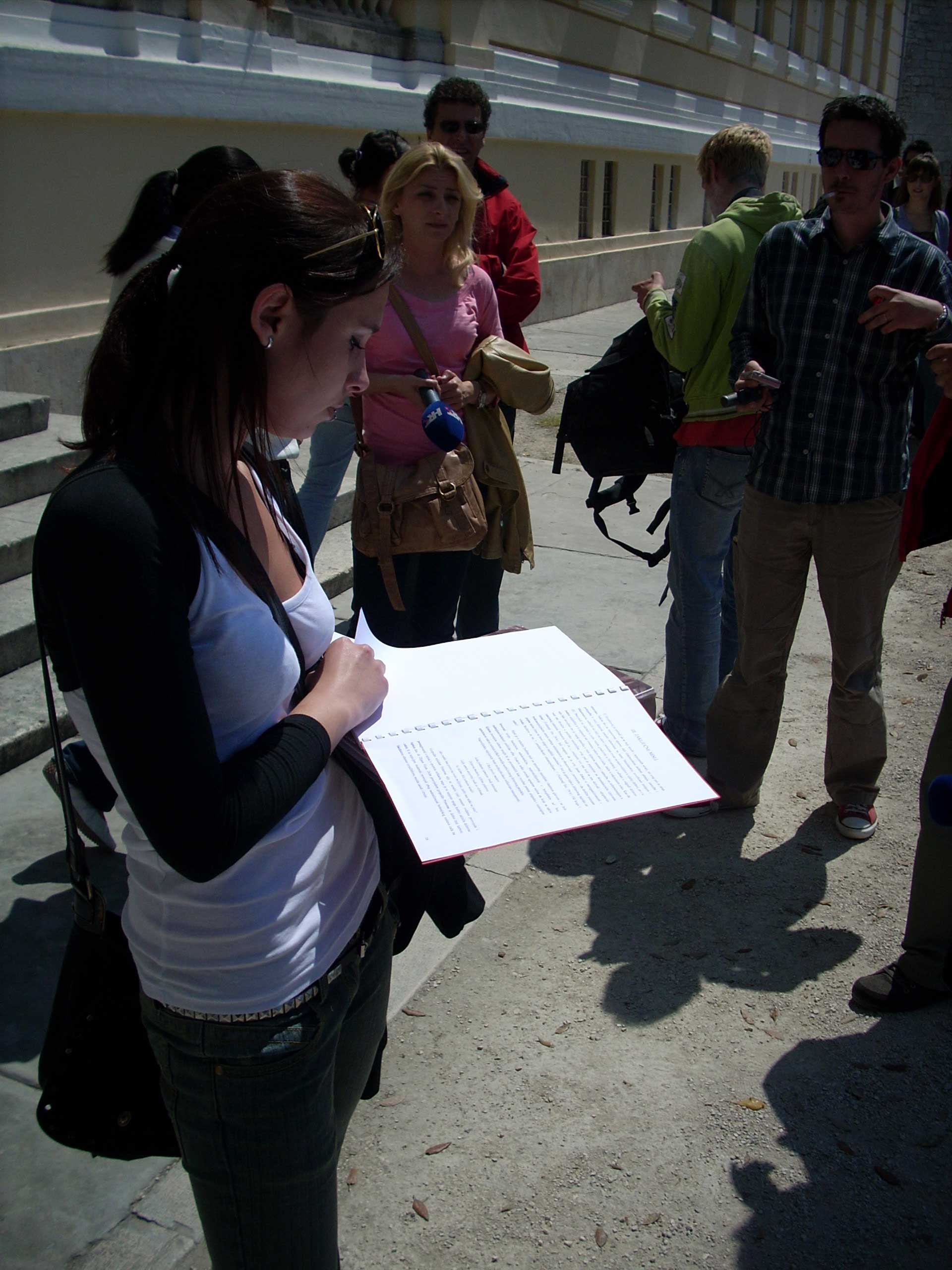 Prosvjed studenata u Zadru Prosvjed studenata u Zadru