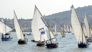 Murter, 270909.
Regata Latinsko idro.
Svake godine u povodu blagdana sv. Mihovila, zastitnika murterske zupe, odrzava se regata Latinsko idro. Start joj je uvijek u uvali Hramina, plovi se iskljucivo latinskim jedrom u tradicijskim brodovima rasporedjenim Murter, 270909.
Regata Latinsko idro.
Svake godine u povodu blagdana sv. Mihovila, zastitnika murterske zupe, odrzava se regata Latinsko idro. Start joj je uvijek u uvali Hramina, plovi se iskljucivo latinskim jedrom u tradicijskim brodovima rasporedjenim