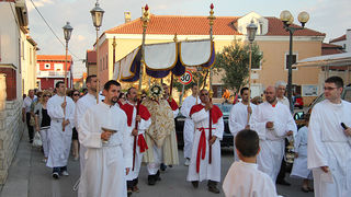 Arbanasi: Procesija povodom blagdana Tijelova 19. lipnja 2014.  foto: Bernard Kotlar