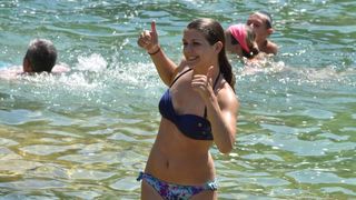 Vrelo ljeto u Nacionalnom parku Krka, hlađenje u Skradinskom buku. Photo: Hrvoje Jelavić/PIXSELL Vrelo ljeto u Nacionalnom parku Krka, hlađenje u Skradinskom buku. Photo: Hrvoje Jelavić/PIXSELL