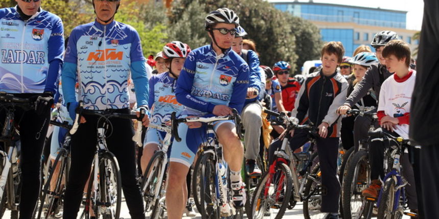 Zadar, 070413.
Branimirova obala. 
U povodu Svjetskog dana zdravlja i u sklopu Zupanijskih dana 2013. godine, Tim za zdravlje Zadarske zupanije i Grad Nin organizirali su biciklijadu pod nazivom Od Branimira do Branimira na relaciji Zadar-Nin-Zadar u dulj