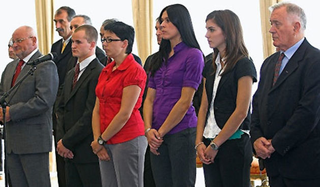 Olimpijci kod Mesića (Foto:Sportske.hr)