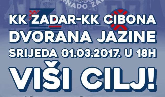 Tornado poziva na humanitarno gledanje utakmice Zadar-Cibona u Jazine