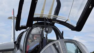 Tri francuska vojna aviona Dassault Alphajet u posjeti bazi Zemunik