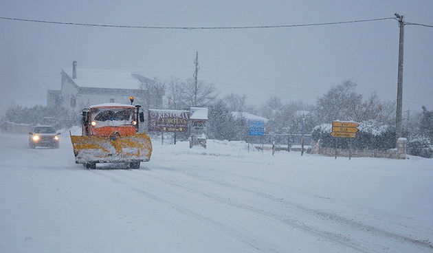 Snijeg u zadarskom zaleđu, Foto: Duje Surać