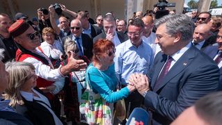 Plenković i EU kandidati HDZ-a na Benkovačkom sajmu