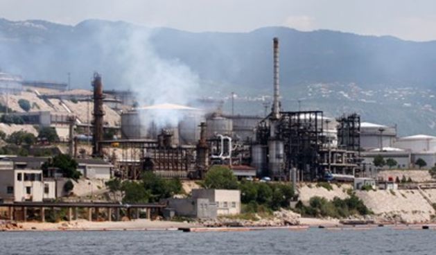 Požar u rafineriji Urinj kod Rijeke