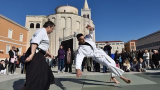 , Zadar – U sklopu drugog po redu Tuna, Sushi and Wine Festivala koji se od 3. do 7. veljace odrzava u Zadru, danas je odrzan glavni otvoreni dogadjaj za javnost na zadarskom Forumu uz degustaciju sushi i specijaliteta od tune i show program. Photo: Dino , Zadar – U sklopu drugog po redu Tuna, Sushi and Wine Festivala koji se od 3. do 7. veljace odrzava u Zadru, danas je odrzan glavni otvoreni dogadjaj za javnost na zadarskom Forumu uz degustaciju sushi i specijaliteta od tune i show program. Photo: Dino