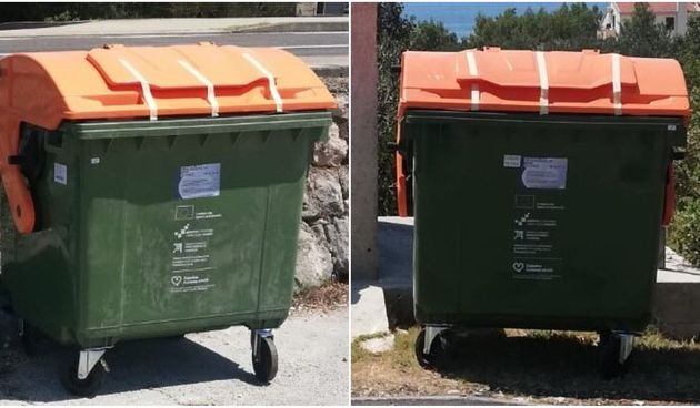 Čistoća započinje s podjelom spremnika od 1.100 litara za reciklabilni otpad