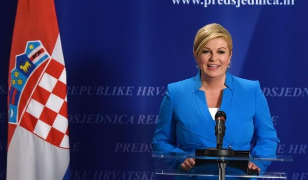 Predsjenica Kolinda Grabar  Kitarović. Photo: Davor Visnjic/PIXSELL
