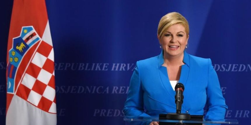 Predsjenica Kolinda Grabar  Kitarović. Photo: Davor Visnjic/PIXSELL