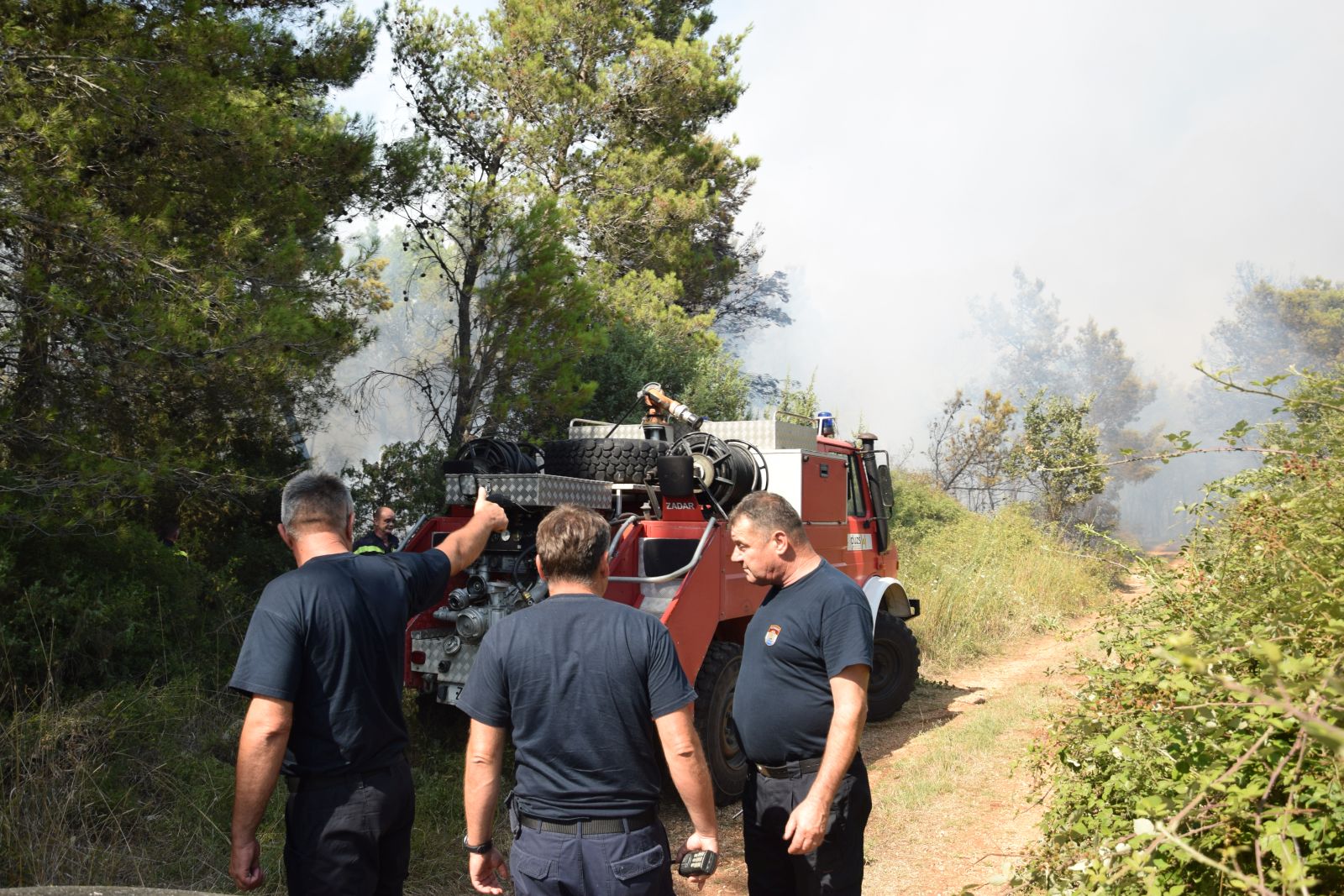 Zračne i kopnene snage gase požar kod Kožina Zračne i kopnene snage gase požar kod Kožina