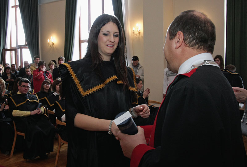 Promocija diplomiranih studenata, 7. ožujka 2009. (foto: Marin Gospić)
