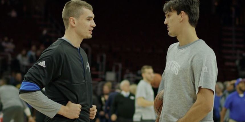 Mario Hezonja i Dario Šarić, foto: Philadelphia 76ers ‏@Sixers