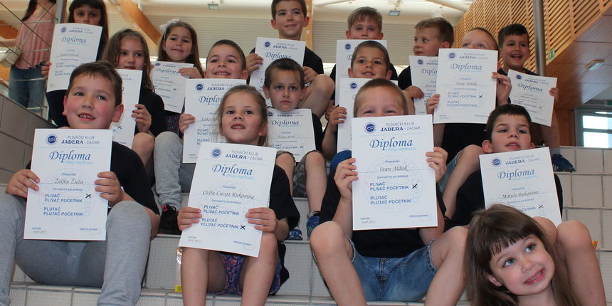 PK Jadera: Dodjela diploma za 17 novih plivača