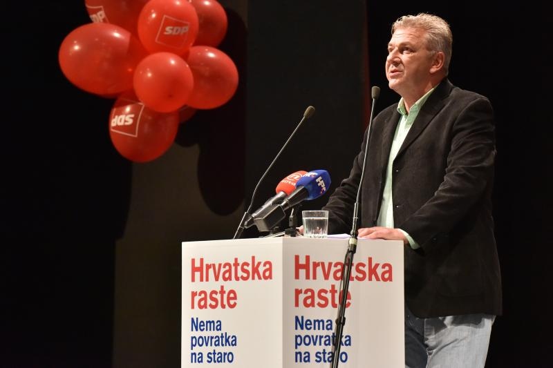 Predizborni skup koalicije “Hrvatska raste” u HNK Zadar, Foto: Dino Stanin/PIXSELL