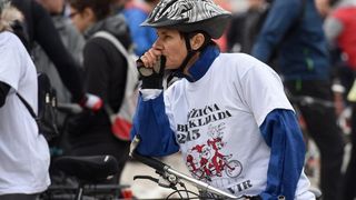 Branimirova obala: Start tradicionalne Božićne biciklijade Zadar-Vir. Foto: Dino Stanin/PIXSELL