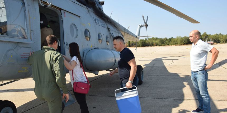 Helikopter HRZ-a poletio sa srcem za transplantaciju u Zagreb Helikopter HRZ-a poletio sa srcem za transplantaciju u Zagreb
