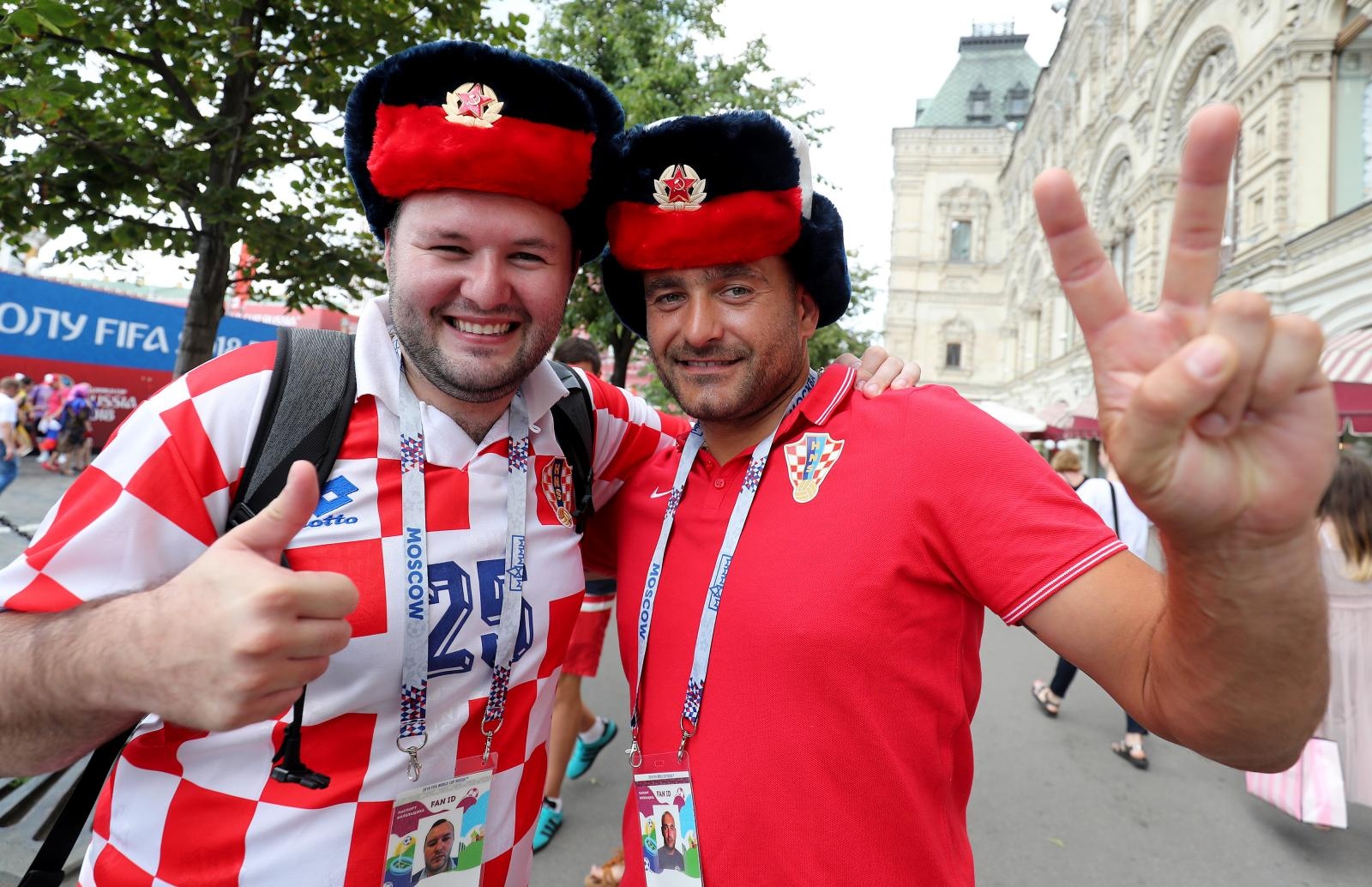 Hrvatski navijači okupirali centar Moskve!