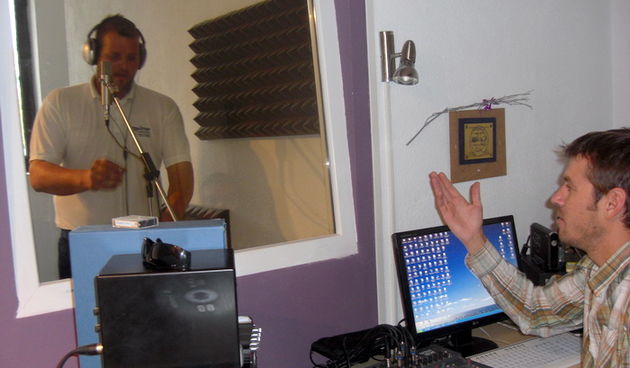 Ante Brzic i Leon Eskinja u studiju