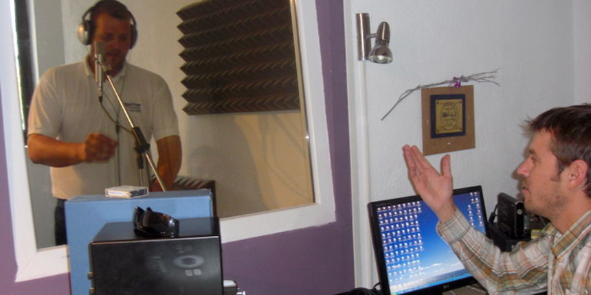 Ante Brzic i Leon Eskinja u studiju Ante Brzic i Leon Eskinja u studiju