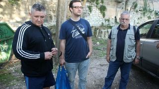 Zacetnici inicijative vracanja imena Kalelarga Sirokoj ulici spalili su sve prikupljene potpise gradjana nakon sto nisu naisli na razumijevanje gradskih vlasti. Photo: Dino Stanin/PIXSELL Zacetnici inicijative vracanja imena Kalelarga Sirokoj ulici spalili su sve prikupljene potpise gradjana nakon sto nisu naisli na razumijevanje gradskih vlasti. Photo: Dino Stanin/PIXSELL