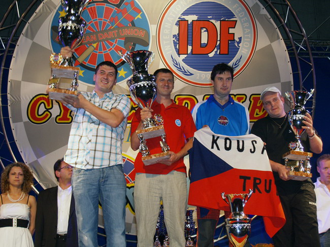 Slavljenici na pojedinacnom EP za muske (slijeva): Suljovic, Ratajski, Kuric i de Vito