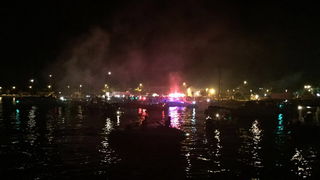 Doček zlatnih zadarskih olimpijaca Šime Fantele i Igora Marenića: Bakljada na brodovima od Vitrenjaka do Morskih orgulja. Foto: Tija Malik Doček zlatnih zadarskih olimpijaca Šime Fantele i Igora Marenića: Bakljada na brodovima od Vitrenjaka do Morskih orgulja. Foto: Tija Malik