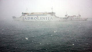 Snijeg u Zadru, 17. prosinca 2009, Foto: Saša Čuka