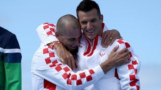 Rio de Janeiro, Brazil – Braća Sinkovic, Martin i Valent, osvajači su olimpijske zlatne medalje u utrci dvojaca na pariće.  Photo: Igor Kralj/PIXSELL