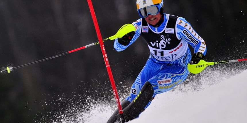 Zagreb, 050112.Sljeme – Vip Snow Queen Trophy 2012.Slalomska utrka FIS Svjetskog kupa na Sljemenu za muskarce.Na slici: Hargin Mattias.Foto: Srdjan Vrancic / CROPIX Zagreb, 050112.Sljeme – Vip Snow Queen Trophy 2012.Slalomska utrka FIS Svjetskog kupa na Sljemenu za muskarce.Na slici: Hargin Mattias.Foto: Srdjan Vrancic / CROPIX